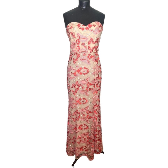 Speechless, Floral Strapless, Mermaid Style Dress. S 11 Prom, Homecoming, Formal - Picture 1 of 6